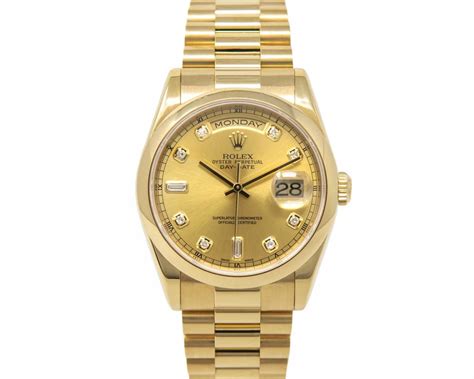 gold rolex 118208 for sale|Rolex presidential gold price.